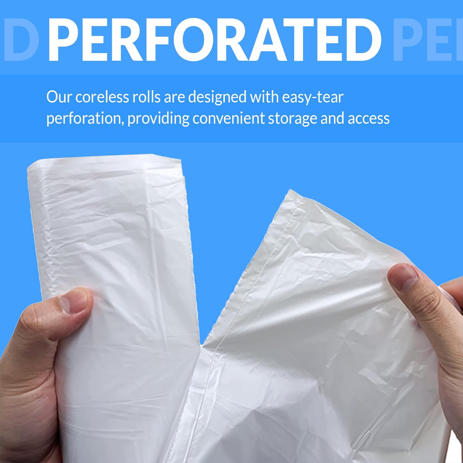 Reli. SuperValue 40-45 Gallon Trash Bags | 50 Count | Made in USA | Heavy Duty | Clear Multi-Use Garbage Bags