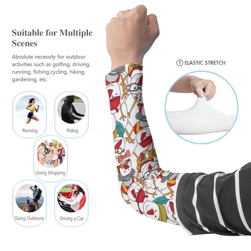 Cooling Compression UV Sun Protection Arm Sleeves Tattoo Cover Up