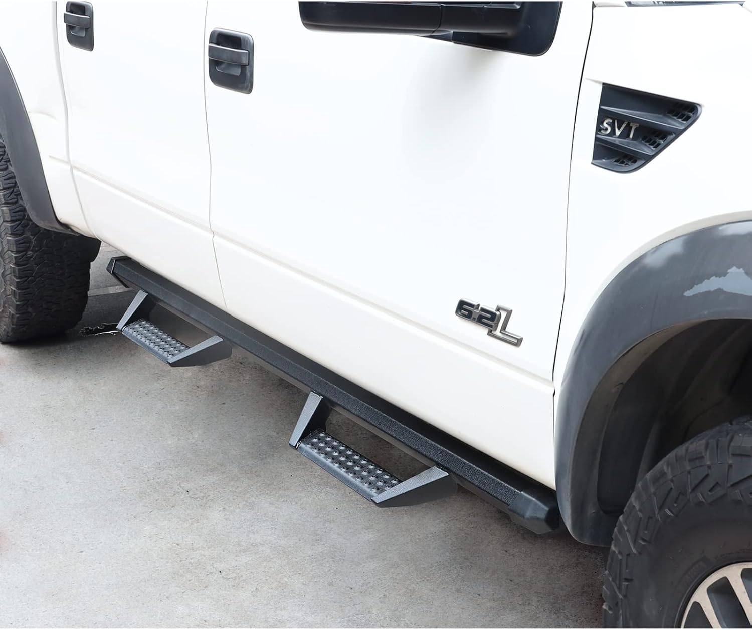 Running Boards Side Steps Compatible with 2015-2024 Chevy Colorado/GMC Canyon Crew Cab with 4 Full-size Doors. Dual-Stage Textured Black Powder Nerf Bars Running Boards for Colorado Crew Cab.