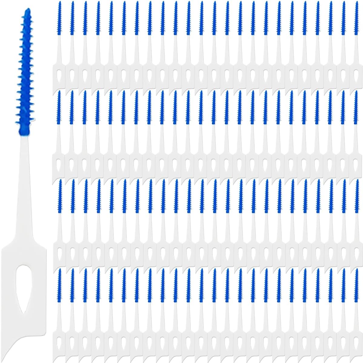 400PCS Dual-Use Interdental Brushes Soft Silicone Dental Picks Toothpicks Between Teeth Brush, Tooth Flossing Brush for Cleaning Orthodontic Wire Toothbrush Clean Tool