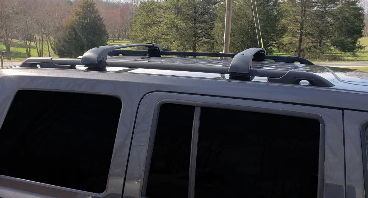 BrightLines Roof Rack Crossbars Compatible with 2007-2017 Jeep Patriot