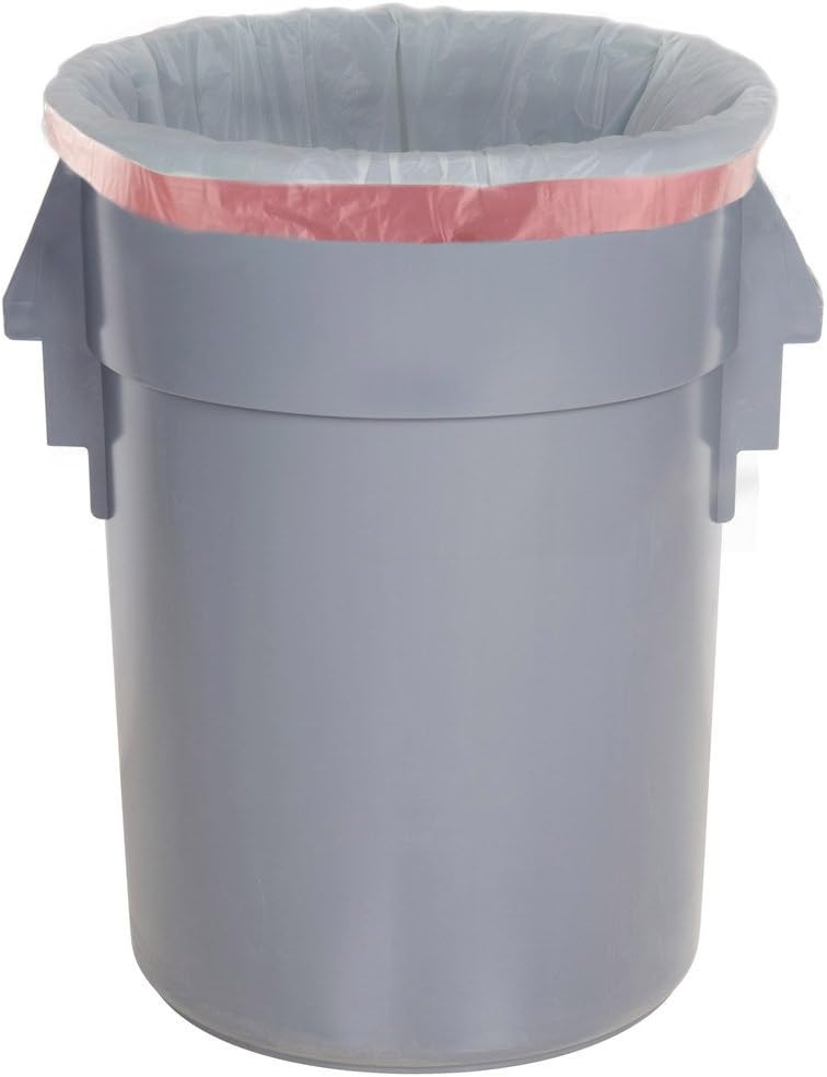 Clear Drawstring Large Trash Bags, 30 Gallon Garbage Bags, 60 Counts