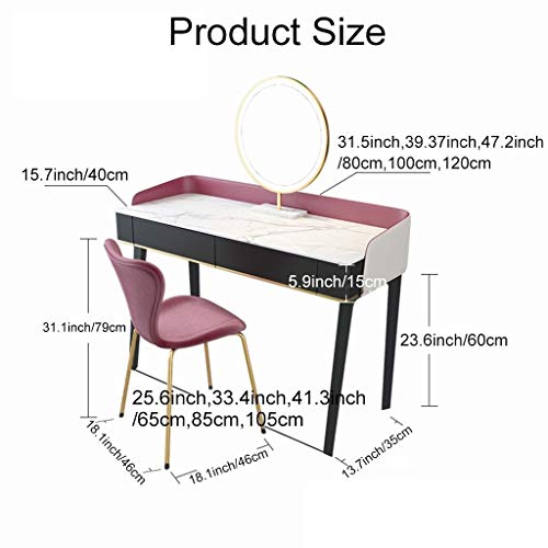 Vanity Table Vanity Table Set Home Vintage Style Dressing Table Girls Dressing Table SetPadded Stool Round Mirror Drawers 3pc Set