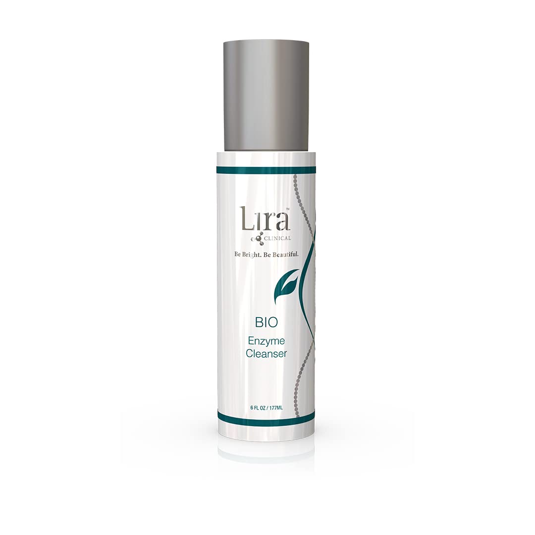 Lira Clinical Bio Enzyme Face Cleanser - 6 oz - Brightening and Anti Aging Face Wash with Plant Stem Cells