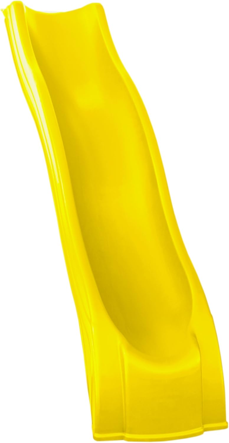 Swing-N-Slide WS 8201 Apex Wave 8 Foot Long Slide for 4' Swing Set Decks, Yellow