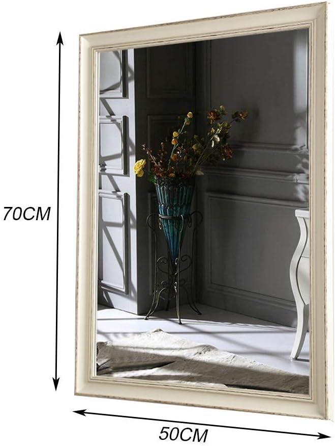 Mirror，Bathroom，Wall-Mounted，Makeup Mirror，Dressing Table，Miroir Mural Rectangle Miroir De Rasage Léger Miroir De Maquillage Moderne Décoratif Pour