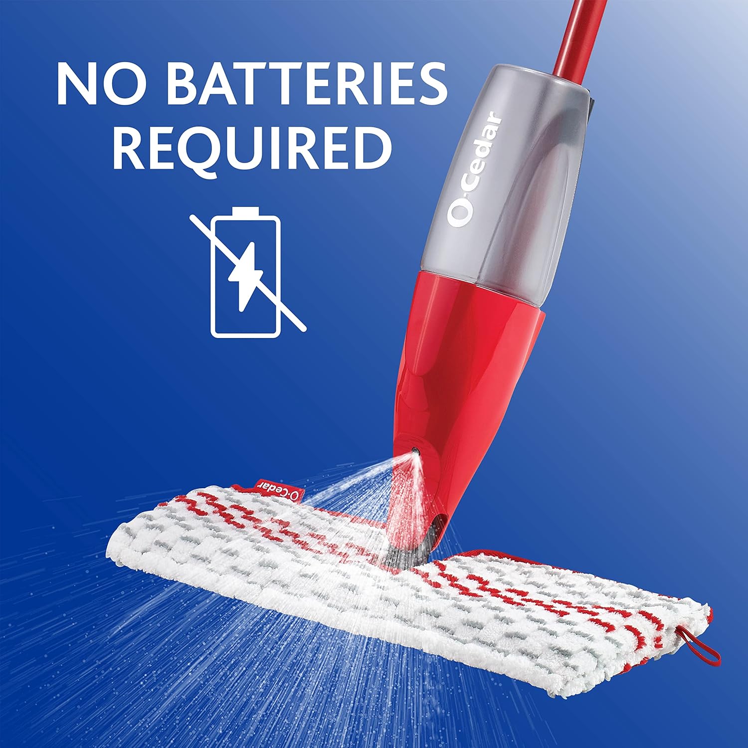 O-Cedar ProMist MAX Microfiber Spray Mop with 4 Extra Refills, Red