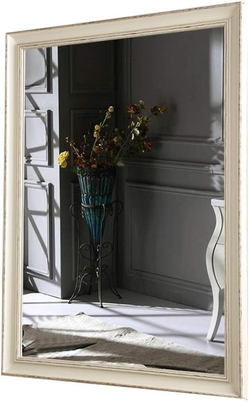 Mirror，Bathroom，Wall-Mounted，Makeup Mirror，Dressing Table，Miroir Mural Rectangle Miroir De Rasage Léger Miroir De Maquillage Moderne Décoratif Pour