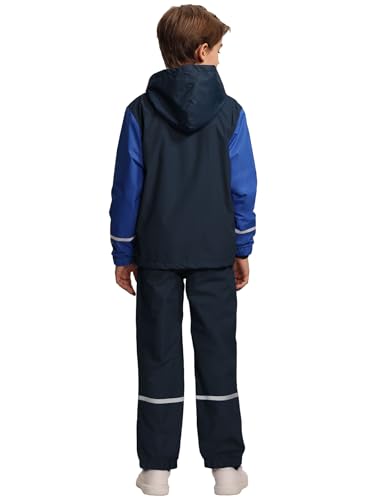 Kid Rain Gear Waterproof Rain Suit Boys Girls Rain Jacket and Pants