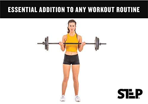 Club Quality 4-Weight Deluxe Barbell Set (includes the bar) by Step Fitness