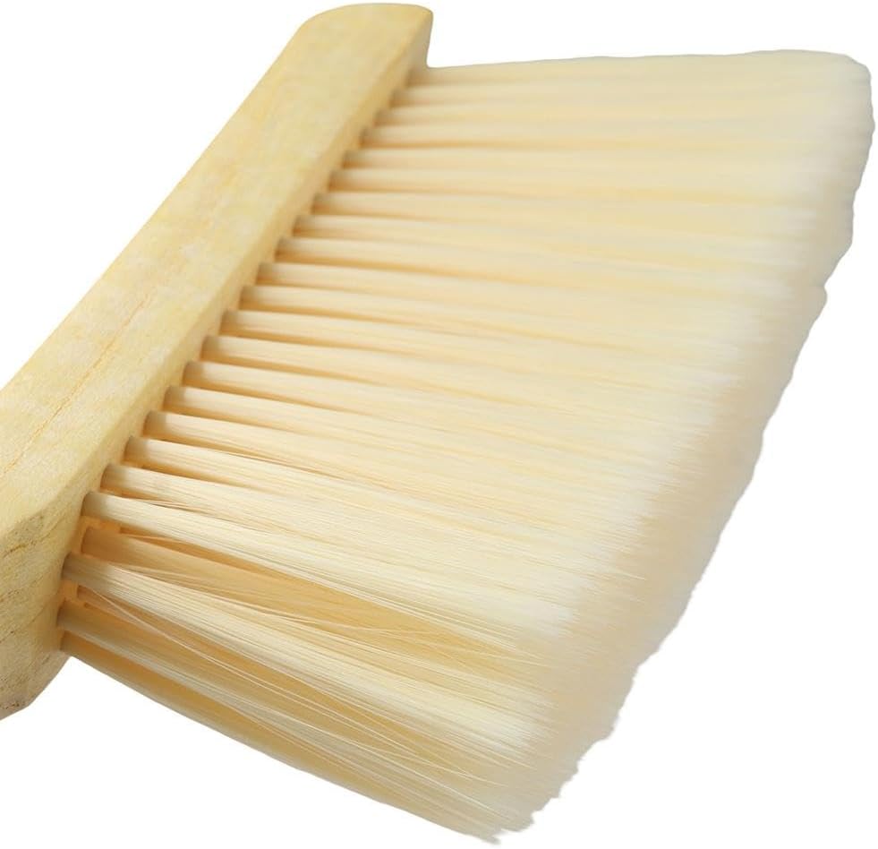 Hand Broom Cleaning Brushes- Soft Counter Duster Furniture Dusters Brush with Long Wooden Handle Household Dusting Tool