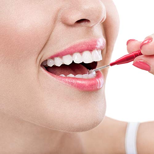 RAZOKO Interdental Brush, Flossing Head,Easy Use Tooth Cleaning Tool (88 Count)(2.5mm/3mm)