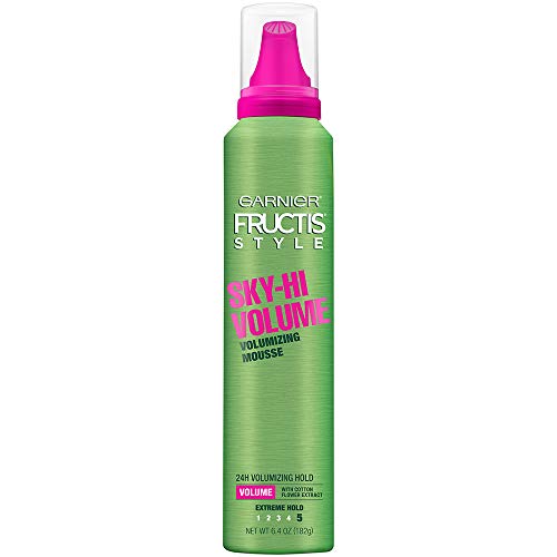 Garnier Fructis Style Sky-Hi Volume Mousse, Extreme Hold, 6.4 Oz, 3 Count (Packaging May Vary)