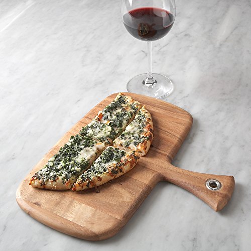 Ironwood Gourmet Round Provencale Paddle Round, Acacia Wood 0.5 x 12 x 16 inches