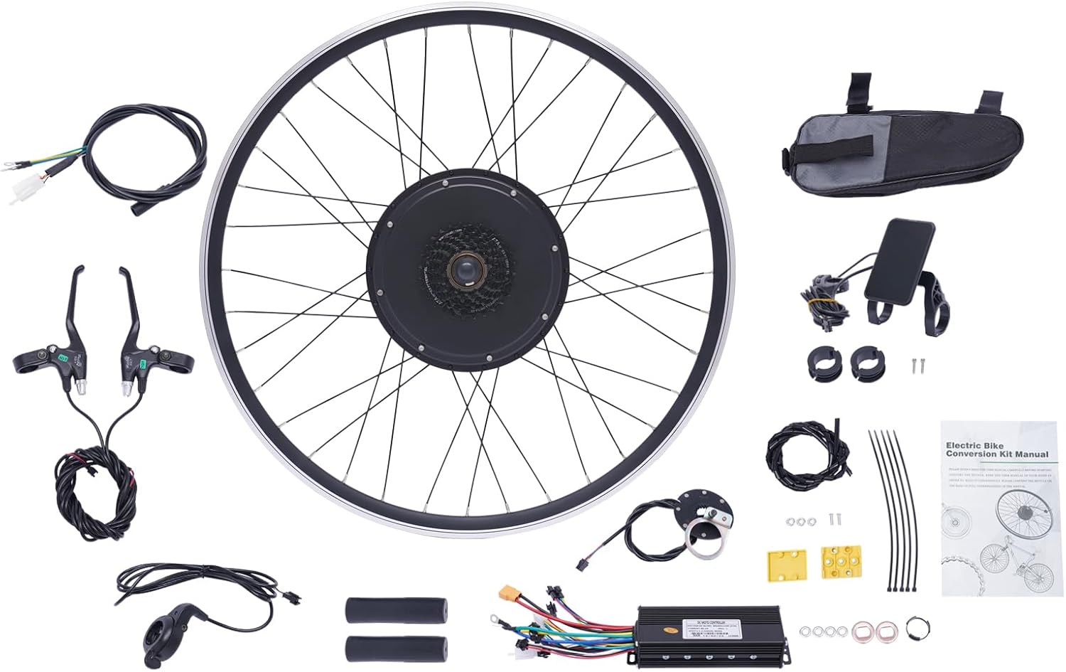 Electric Bicycle Motor Conversion Kit, 48V 1000W 700C 28