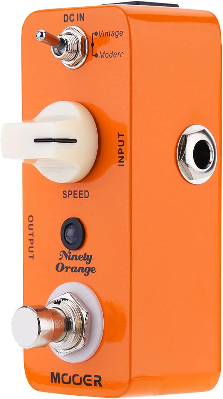 HUIOP Guitar Effects, Effect Pedal, Ninety Orange Micro Mini Analog Phaser Electric Guitar Effect Pedal True Bypass