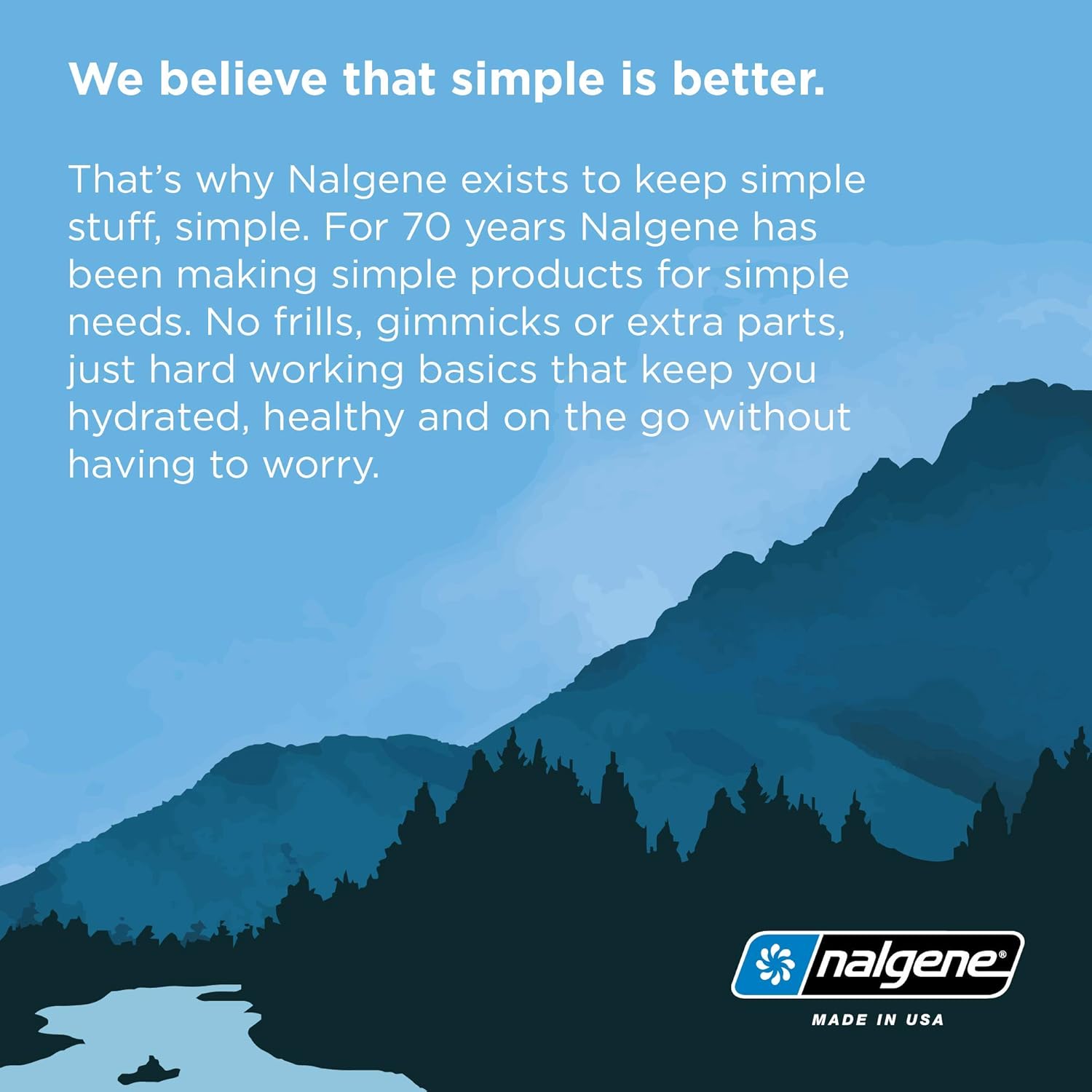 Nalgene Tritan Narrow Mouth BPA-Free Water Bottle, Gray, 32 oz