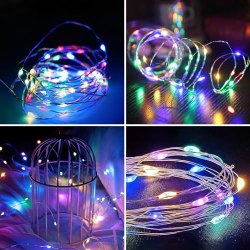 Solar String Lights for Outside, 72Ft 200 LED Solar Fairy Lights with 8 Modes, Solar Powered Fairy Lights Waterproof for Waterproof for Christmas Tree Garden Party Wedding Decor.（Purple）