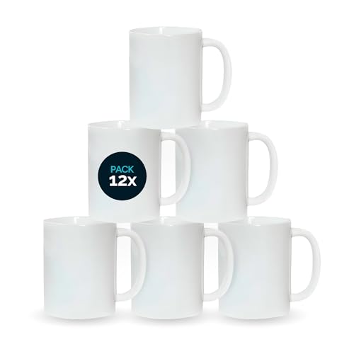 Sublimation Mugs 11oz Ceramic Coffee Mugs Set of 12 Assorted Colors