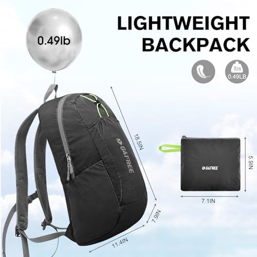 G4Free 24L Lightweight Packable Hiking Backpack Small Sport Travel Daypack Water Resistant for Women Men