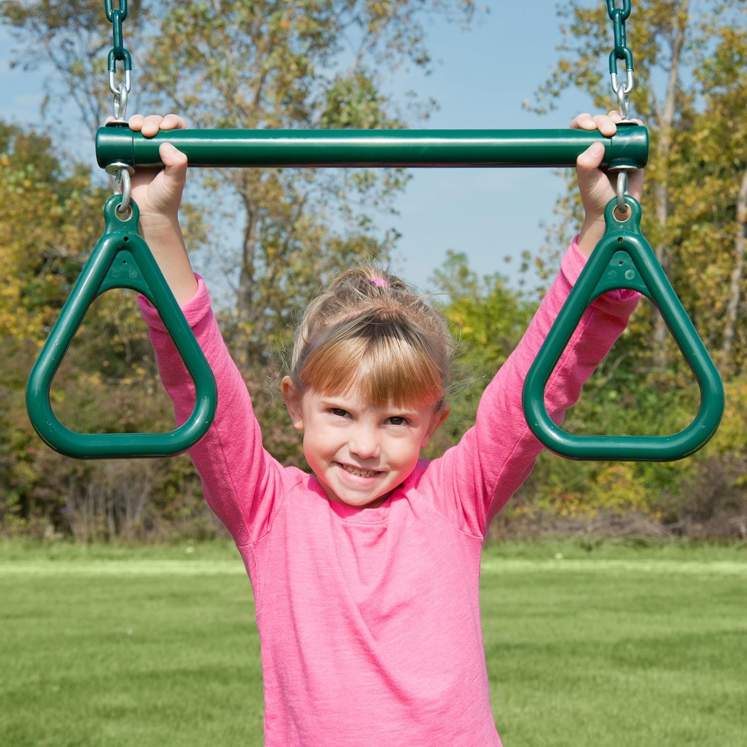Swing-N-Slide Extra-Duty Ring Trapeze Combo, Green