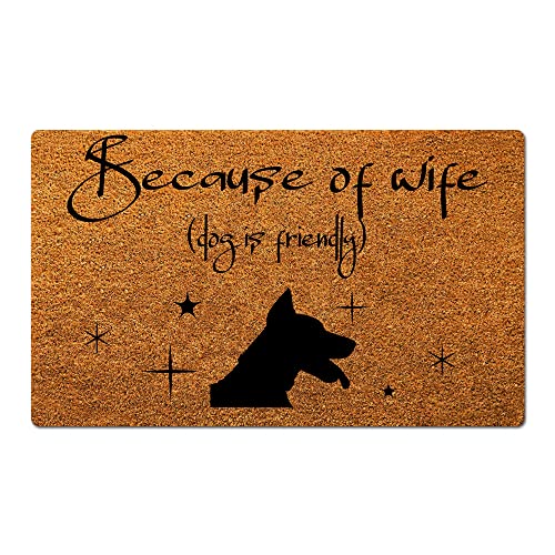 Yours Welcome to Our Woods Funny New Home Essentials House Warming Decoration Doormat Entrance Way Non-Slip Door Mats Front Indoor/Outdoor Living Room Kitchen Bedroom Area Rugs 17x30 Inch