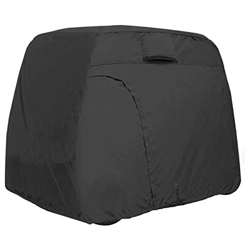Explore Land 600D Waterproof Golf Cart Cover Universal Fits for Most Brand 2/4/6 Passenger Golf Cart (3 Sizes Option)