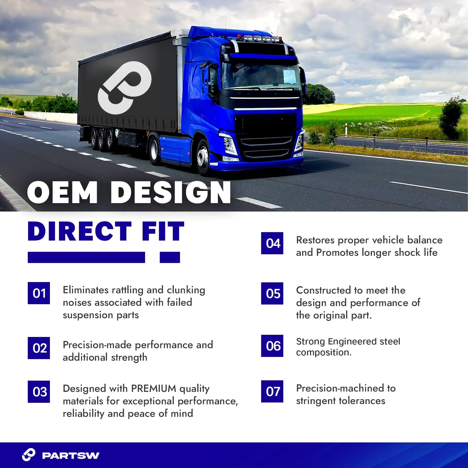 PartsW - 17 Pc Front Control Arms & Ball Joints Adjusting Sleeves Tie Rod Ends Sway Bars Idler & Pitman Arms Complete Suspension Kit