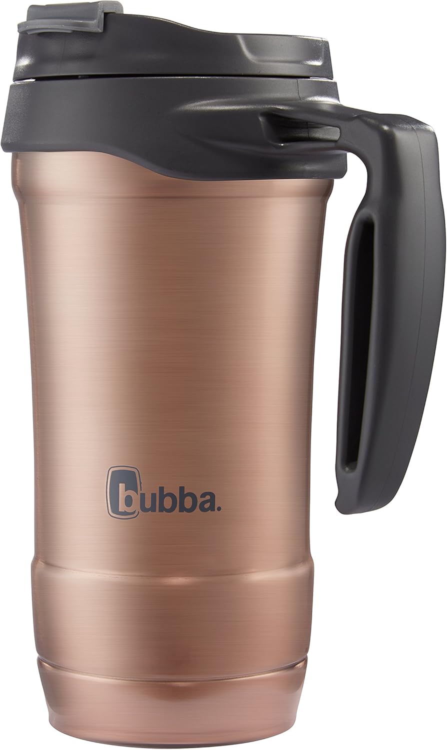Bubba hero travel mugs, 18 oz, keeps drinks cold 24 hours hot 6 hours, gunmetal and rose gold