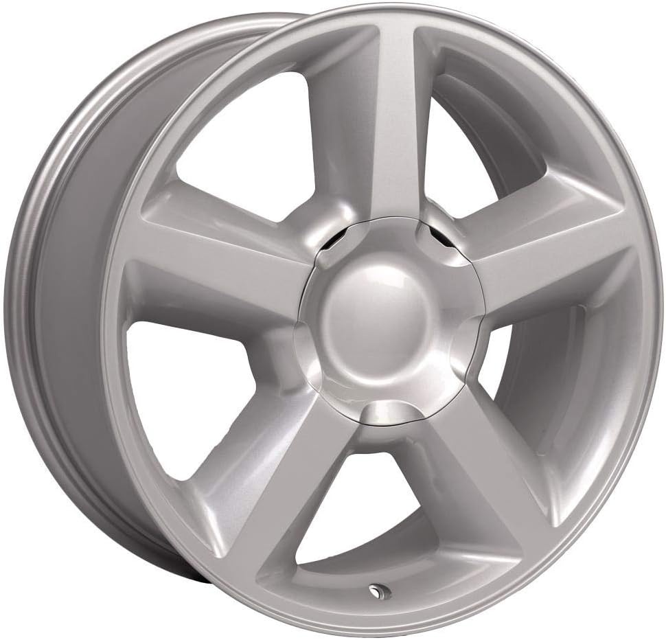 OE Wheels LLC 20 inch Rim Fits 6x139.7 Silverado Suburban Tahoe Sierra Yukon Escalade CV83 20x8.5 Silver Wheels Hollander: 5308