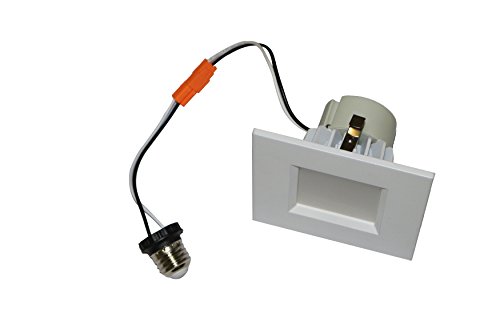 Goodlite G-19788 12W 4 inch Square Led Downlight, 5000K White 75W Equivalent, Dimmable, 900 Lumens, CRI90, Ul Listed, E26 Base, Super White-5000k