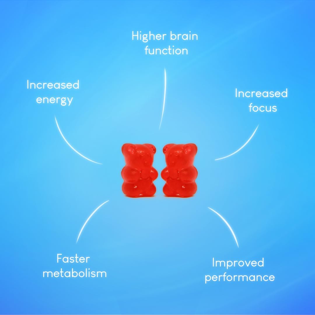 Pre-workout, Tasty Gummies, High in Energy, Increase Mental Focus & Recovery time, includes L-Carnitine