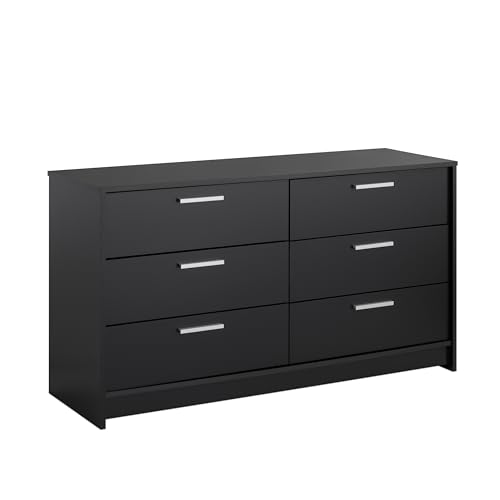 Prepac Studio Essentials Dresser for Bedroom, Chest 6 Drawers, 17.5