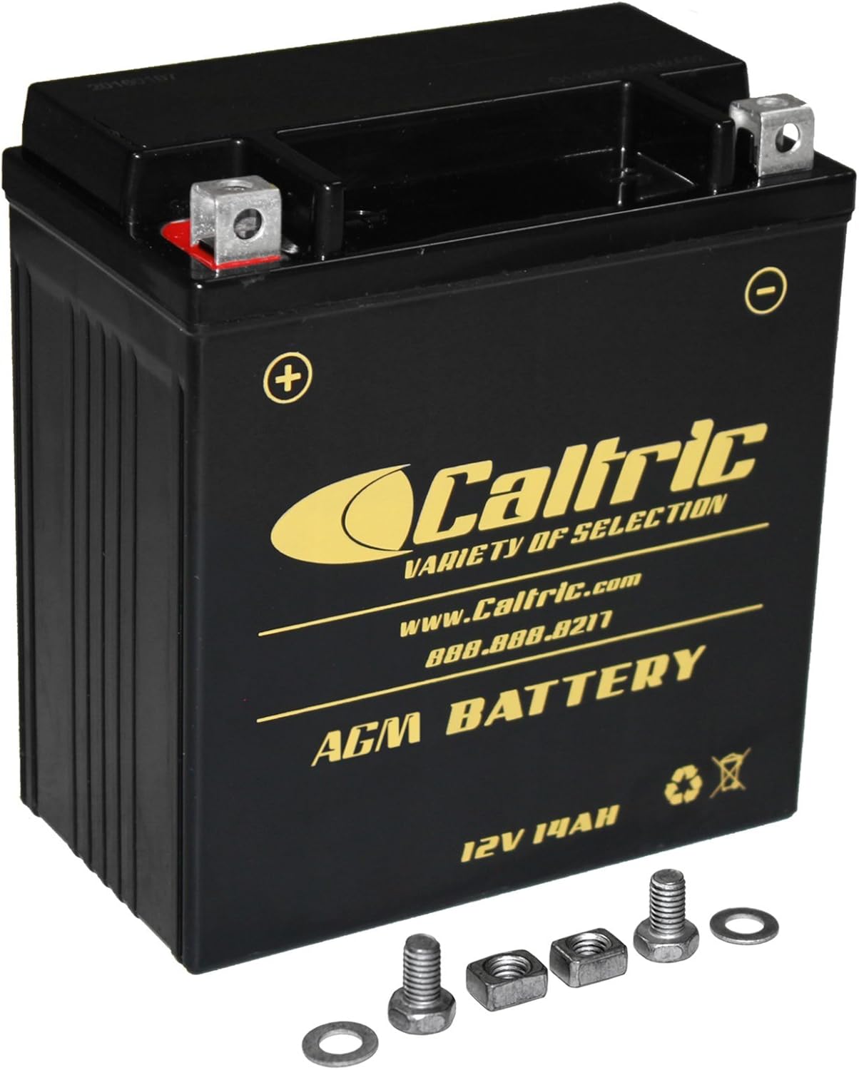 Caltric Agm Battery Compatible with Suzuki Lta500F Lt-A500F Quadmaster 500 4X4 2000 2001