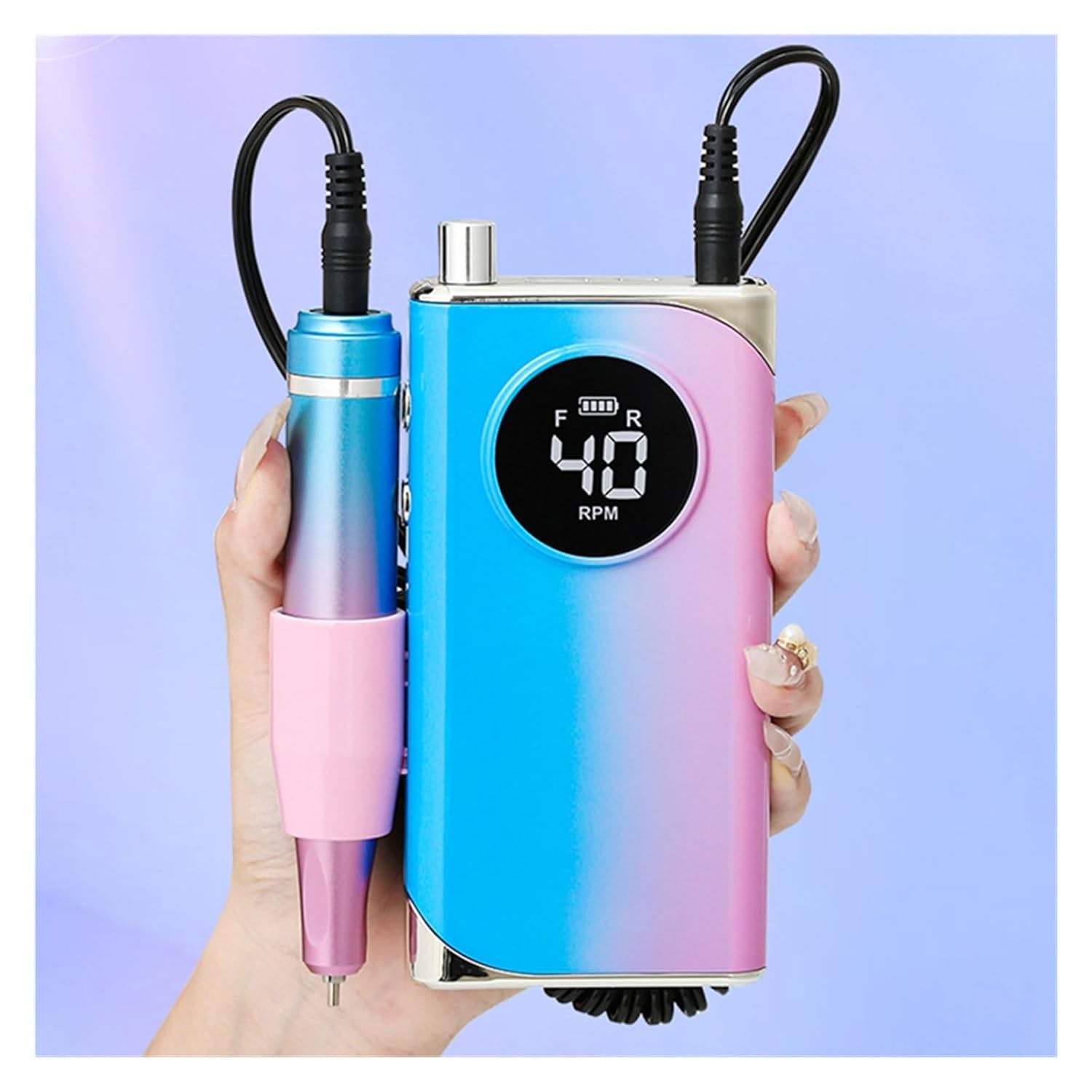 Nail Drill, 40000RPM Nail Drill Machine, Portable Electric Nail Sander for Manicure Milling Cutter Set, Gel Polish Remover Tools Professional Nail Tools