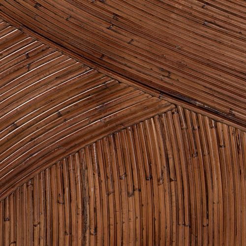 bali & pari Elettra Natural Rattan Standalone Headboard, Queen, Dark Brown