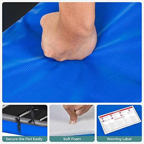 SONGMICS Trampoline Pad, 8ft 10ft 12ft 14ft 15ft Replacement Trampoline Safety Pad, Spring Cover