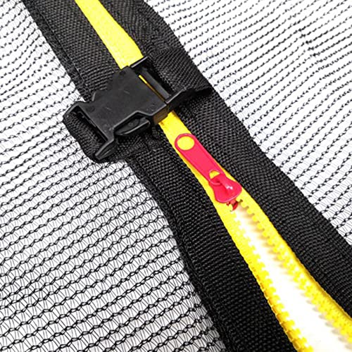 Trampoline spares Round Trampoline Safety Net 10ft 12ft 13ft 14ft 15ft 16ft Replacement Trampolines Enclosure Net with Zipper and Buckle Visibility Tear and Weather-resistant