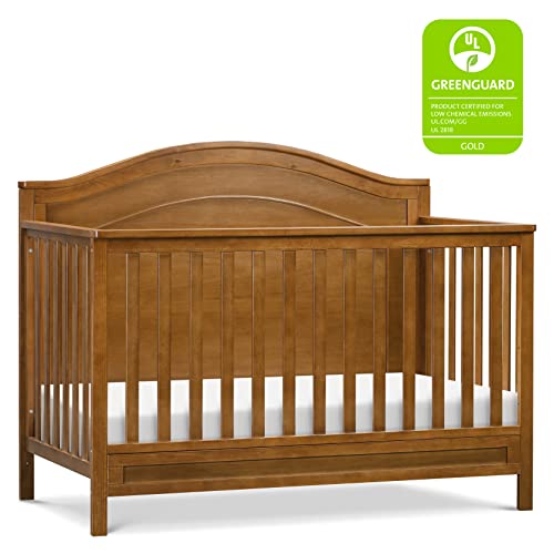 DaVinci Charlie 4-in-1 Convertible Crib in Grey, Greenguard Gold Certified