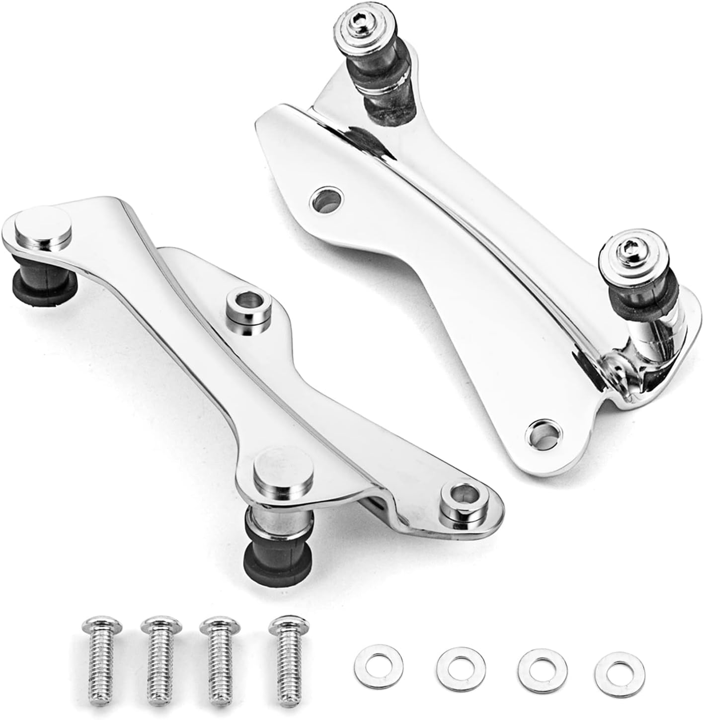 Two-Up Luggage Rack Tour Pak Rack with Docking Hardware Kit Compatible with 2014-UP Harley Touring Road King Electra Road Street Glide