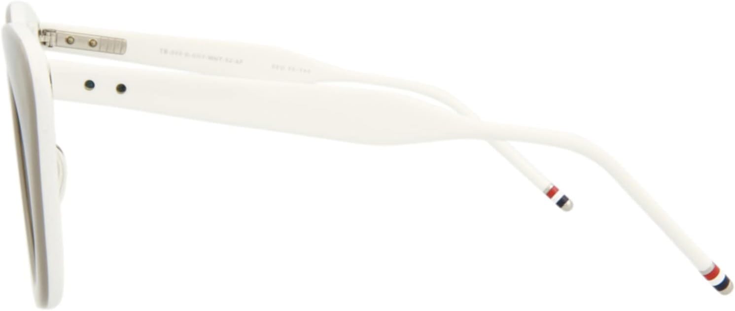 Sunglasses THOM BROWNE TB 508 B-GRY-WHT Grey-White w/ Dark Grey-Silver Flash Mir