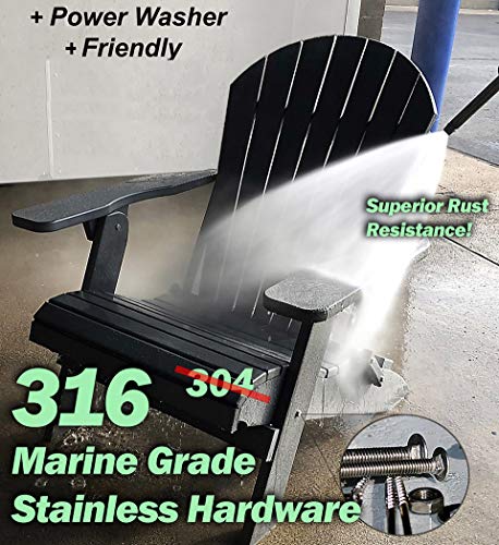 DuraWeather Poly® Universal Folding Ottoman Footrest (Antique Mahogany)