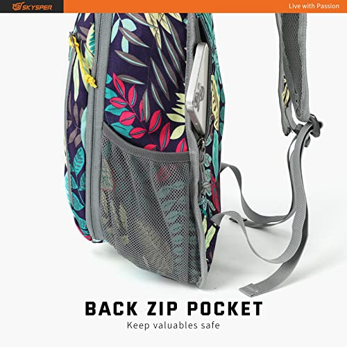 SKYSPER Small Daypack 10L Hiking Backpack Packable Lightweight Travel Day Pack for Women Men(Purple)