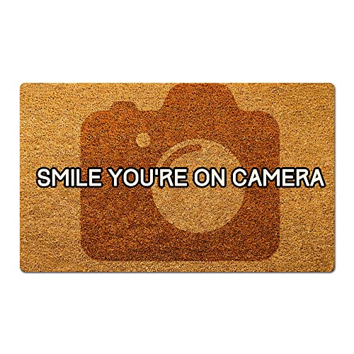 Yours Blue Background Sweet Home Funny Welcome Mats New Home Essentials Decoration Doormat Entrance Way Non-Slip Door Mats Front Indoor/Outdoor Living Room Kitchen Bedroom Area Rugs 17x30 Inch