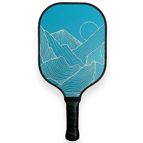 Pickleball Paddles for Men Women | Carbon Fiber Polymer Honeycomb Composite Core | Lightweight Durable | Uniquely Designed Stylish for Singles Doubles