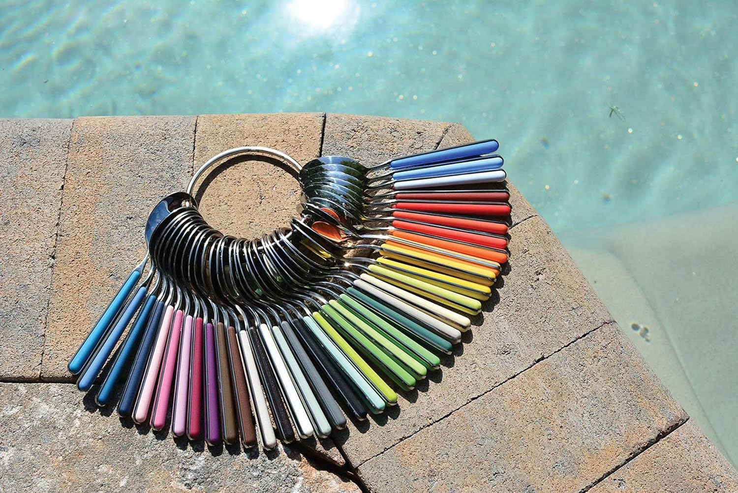 MEPRA, FANTASIA, 20 PIECE FLATWARE SET, RED