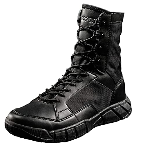 Men's 8 inch Tactical Boots Outdoor Casual Lightweight Coyote Military Boots for Hiking Work Combat