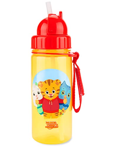 Daniel Tiger Toddler Sippy Cup with Straw & Baby Snack Container, Trolley Friends Mealtime Set