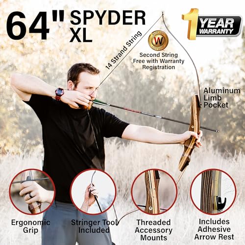 Spyder XL Takedown Recurve Bow - 62