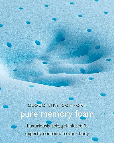 BedStory Memory Foam Mattress Topper Queen Size - 4 Inch Premium Soft Gel Memory Foam Topper - Bed Toppers with Removable Cover, CertiPUR-US Certified